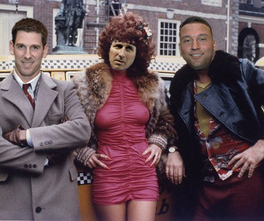 Cliff Lee, Brian Cashman, and Derek Jeter in Trading Places